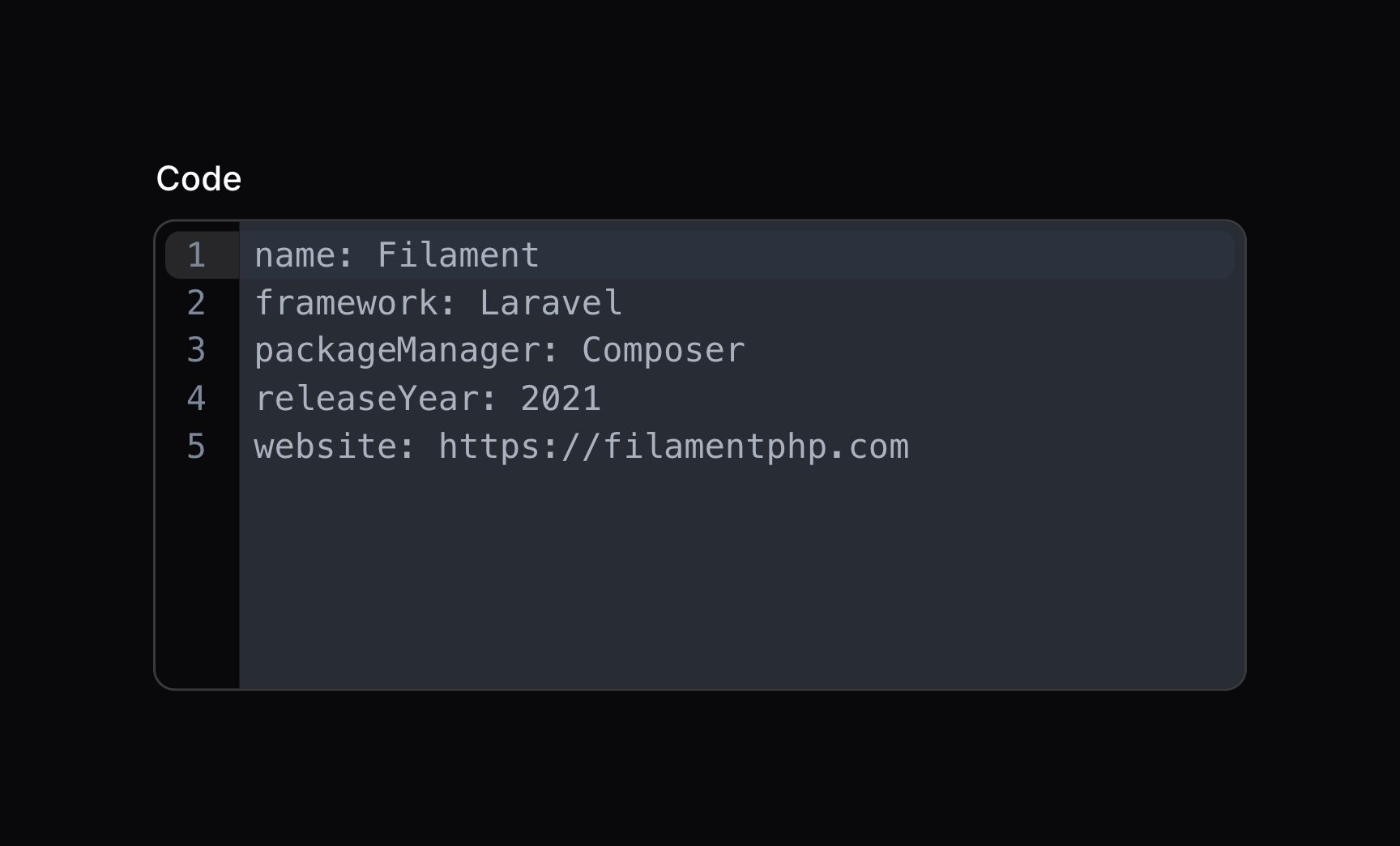 Code editor