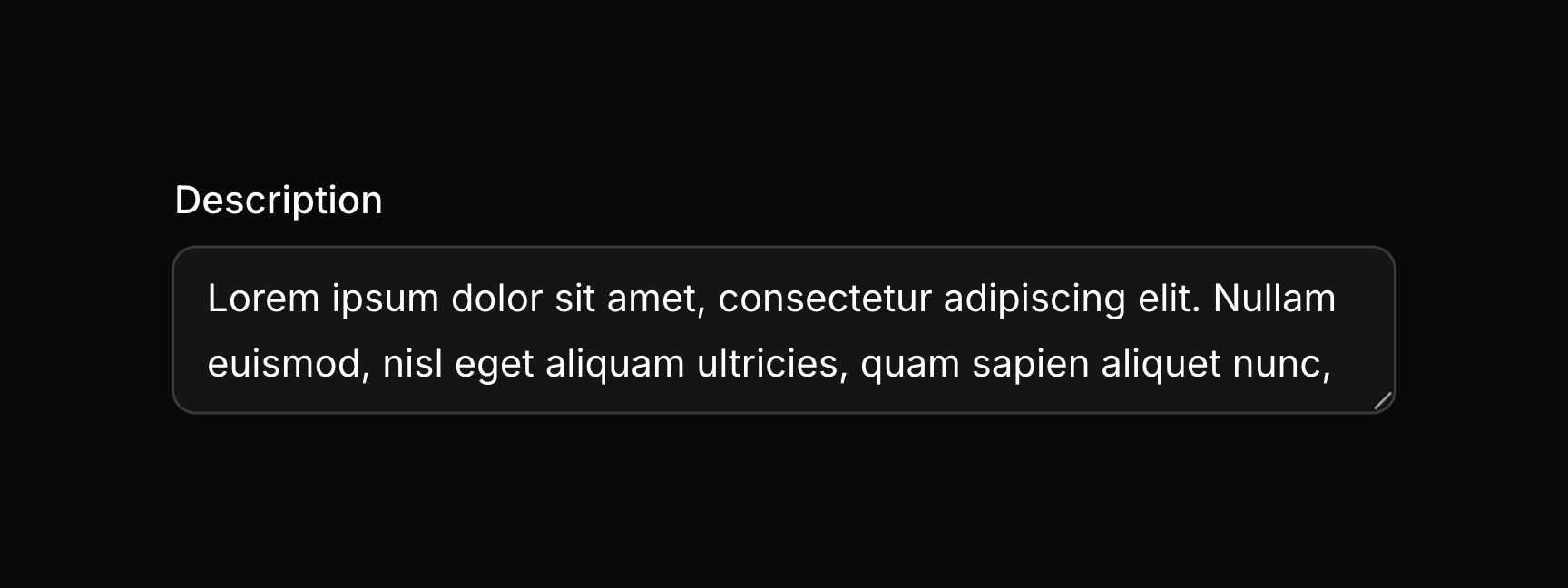 Textarea