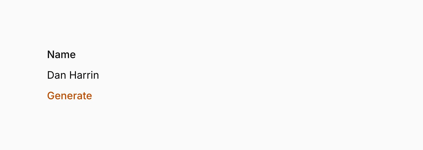 Infolist entry with action below content